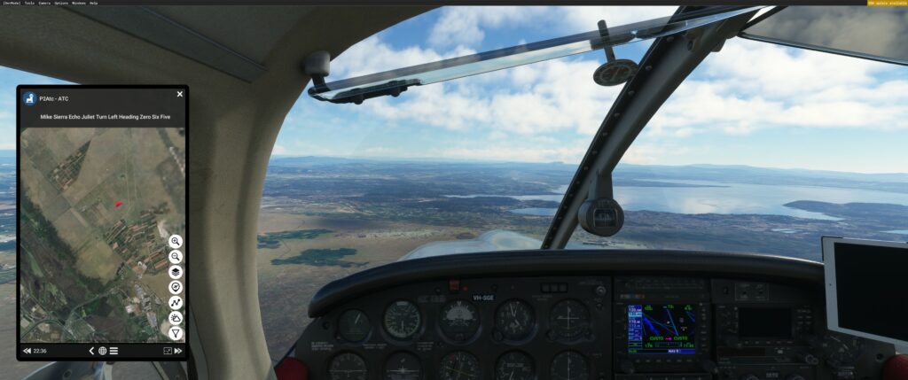 Pilot to atc in sky4sim